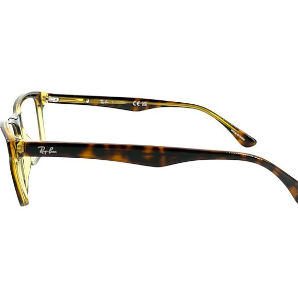 Ray Ban RB5279 Unisex Plastic Eyeglass Frame 8285 Havana On Trans Yellow 55-18 - Picture 4 of 5